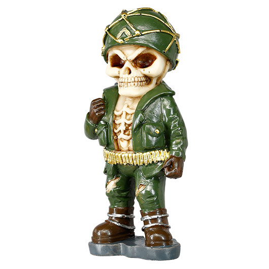 Dekofigur Army Skelett Totenkopf 16,5 cm Bild 2