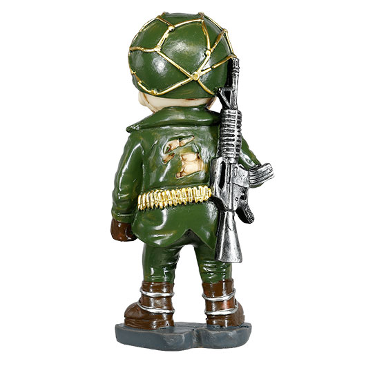 Dekofigur Army Skelett Totenkopf 16,5 cm Bild 4