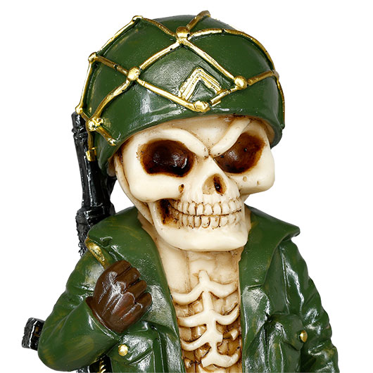 Dekofigur Army Skelett Totenkopf 16,5 cm Bild 5