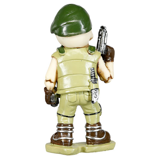 Dekofigur Army Skull 2 Guns Skelett Totenkopf mit 2 Pistolen 16 cm Bild 4