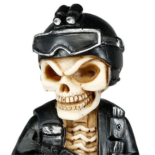 Dekofigur Black Army Skull Skelett Totenkopf 16 cm Bild 5