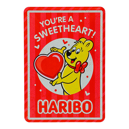 Nostalgic Art Blechpostkarte Haribo Sweetheart 10 x 14 cm rot