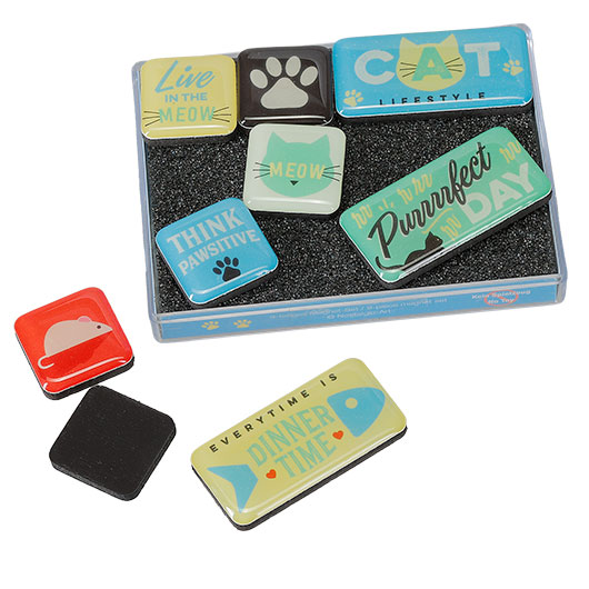 Nostalgic Art Magnet Set Cat Lifestyle 9-teilig Bild 1