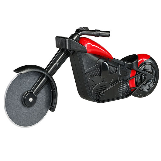 OotB- Pizza-Schneider im Motorrad-Design schwarz-rot Bild 5