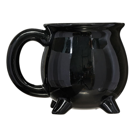 OotB Keramikbecher Hexenkessel mit Zauber-Farbwechsel-Effekt 350 ml schwarz Bild 3
