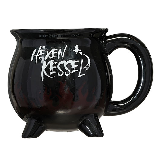 OotB Keramikbecher Hexenkessel mit Zauber-Farbwechsel-Effekt 350 ml schwarz Bild 4