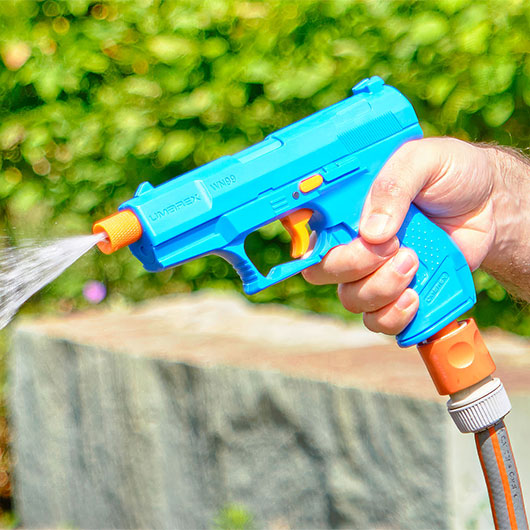 Umarex WN99 Wasserschlauchpistole f�r Gartenschlauch m. Standardkupplung blau / orange Bild 9