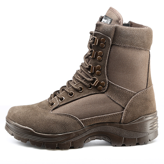Mil-Tec Stiefel Tactical Boots YKK-Zipper braun