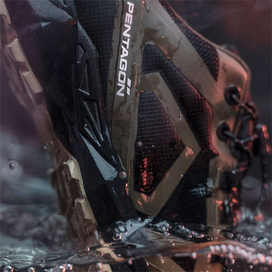 Pentagon Trekkingschuh Kion WP wasserdicht braun/schwarz Bild 2