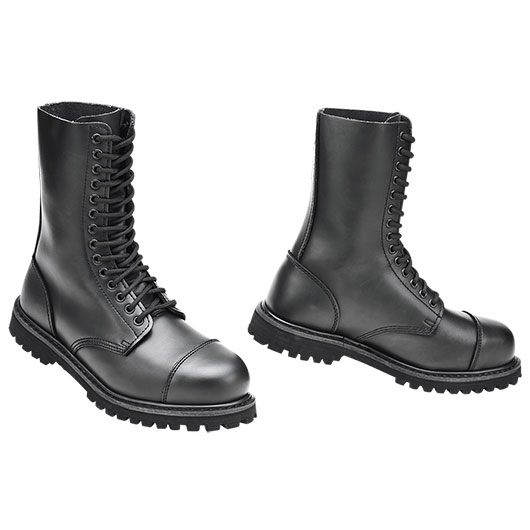 Brandit Springerstiefel Vegantom 14 Eyelet schwarz mit Stahlkappe