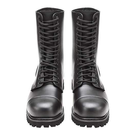Brandit Springerstiefel Vegantom 14 Eyelet schwarz mit Stahlkappe Bild 1