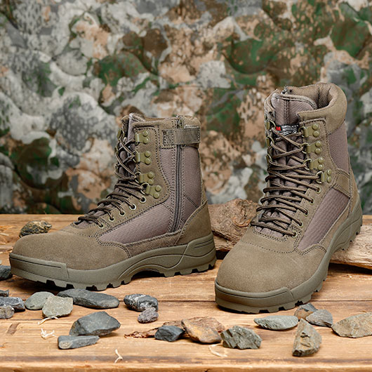 Brandit Stiefel Tactical Boot Zipper oliv Bild 1
