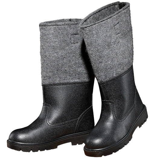 Brandit Knobelbecher Filz Winterstiefel gefttert schwarz-anthrazit Bild 1