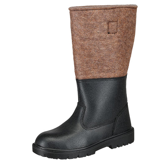 Brandit Knobelbecher Filz Winterstiefel gefttert schwarz-braun Bild 5