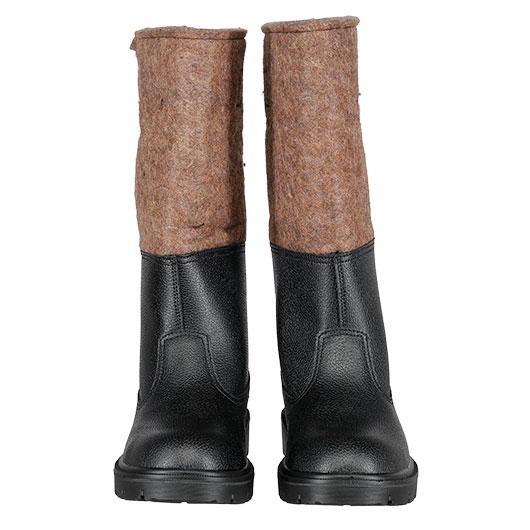 Brandit Knobelbecher Filz Winterstiefel gefttert schwarz-braun Bild 6