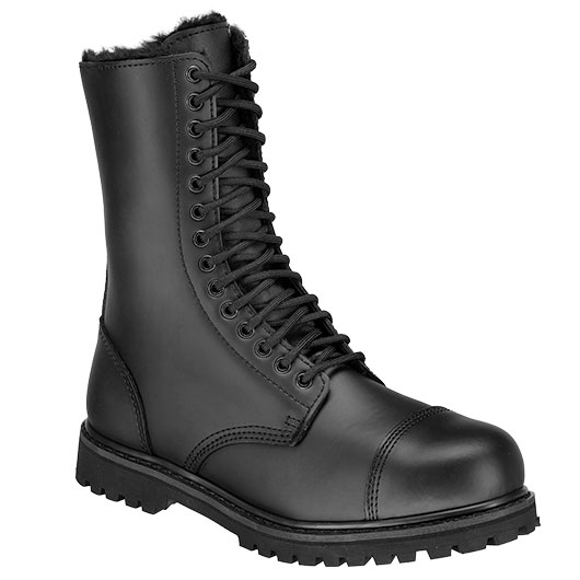 Brandit Stiefel Phantom Fur Liner 14 Eye Boot schwarz Bild 3