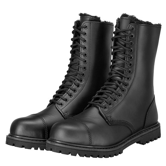 Brandit Stiefel Phantom Fur Liner 14 Eye Boot schwarz Bild 4