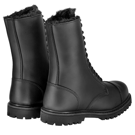 Brandit Stiefel Phantom Fur Liner 14 Eye Boot schwarz Bild 5