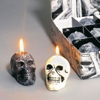 Totenkopf-Kerze