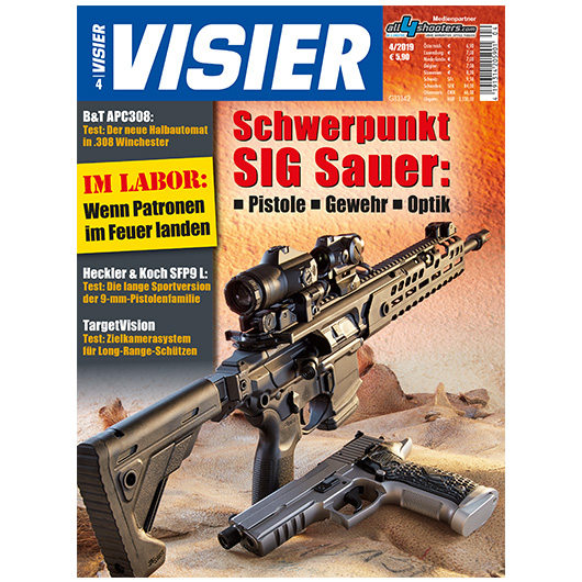 Visier - SIG Sauer: Pistole, Gewehr, Optik 04/2019
