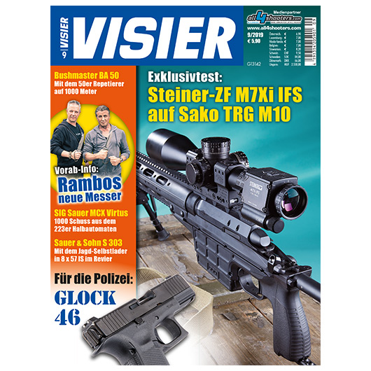 Visier - Exklusivtest: Steiner-ZF M7Xi IFS auf Sako TRG M10 09/2019