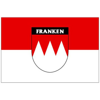 Franken mit Wappen und Schriftzug