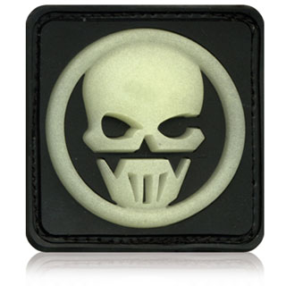 3D Rubber Patch mit Klettflche Ghost Recon Glow schwarz/nachleuchtend