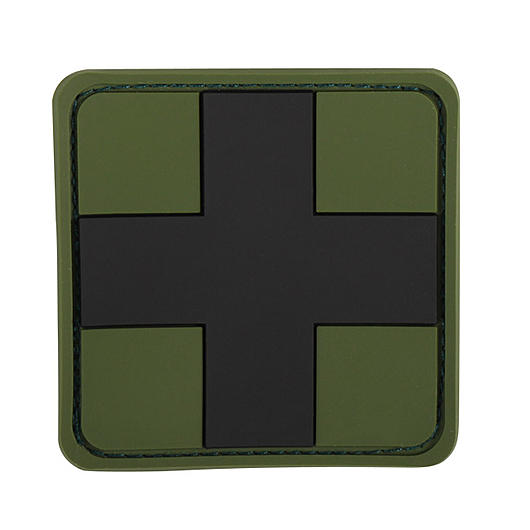 3D Rubber Patch mit Klettflche Medic Abzeichen oliv/schwarz
