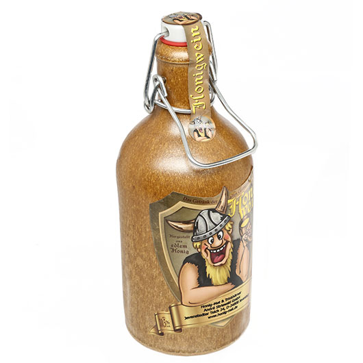 Honig Met lieblich Tonflasche 0,5 Liter Bild 1