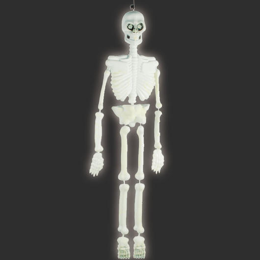 Halloween Deko Skelett 92cm nachleuchtend Bild 1