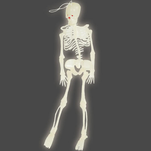 Halloween Deko Skelett 33cm nachleuchtend Bild 1