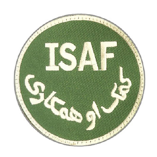 Aufnäher ISAF grün