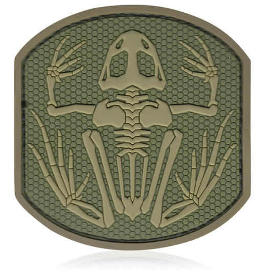 Mil-Spec Monkey 3D Rubber Patch mit Klettflche Frog Skeleton multicam