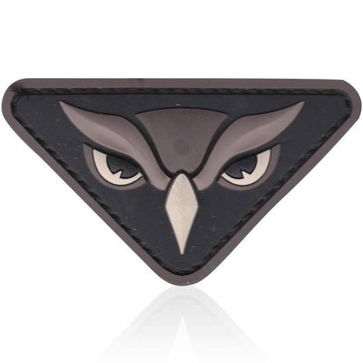 3D Rubber Patch mit Klettflche Owl Head swat