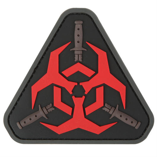 Mil-Spec Monkey 3D Rubber Patch mit Klettflche Outbreak Response schwarz/rot