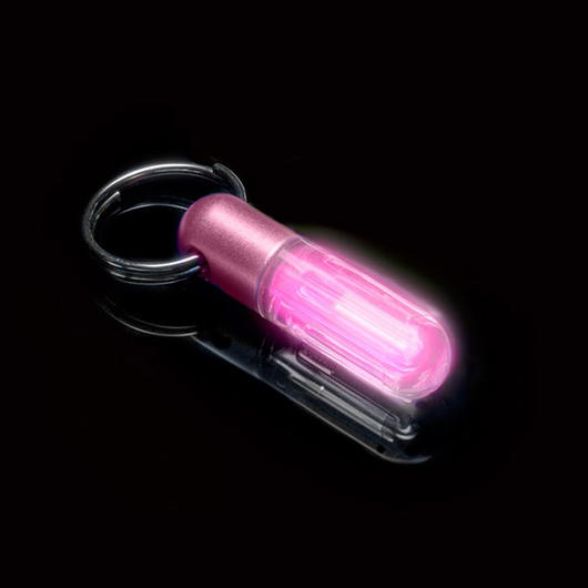 Trigaglow Schlsselanhnger H-3 Micro-Gaslicht Tritium pink