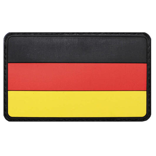 3D Rubber Patch mit Klettflche Deutschland fullcolor