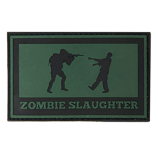 3D Rubber Patch Zombie Slaughter dunkelgrn/schwarz