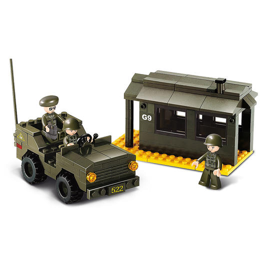 Sluban Wachposten mit Jeep M38-B6100, 171 Bauteile