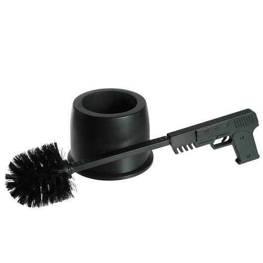 Kunststoff Toilettenbrste Pistole schwarz Bild 1