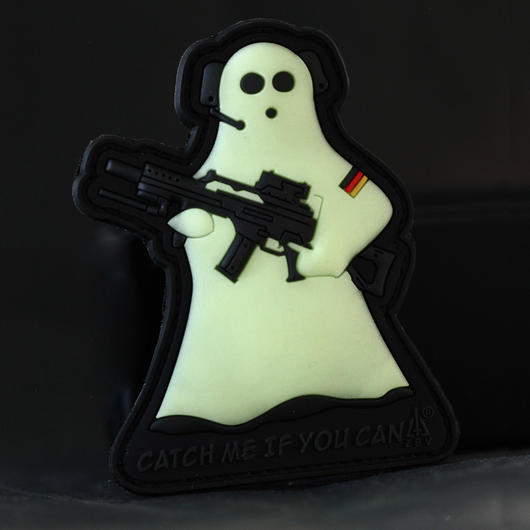   3D Rubber Patch Ghost Sniper nachtleuchtend Bild 1