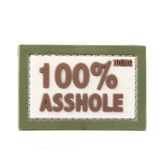 101 INC 3D Rubber Patch mit Klettflche 100% Asshole multicam