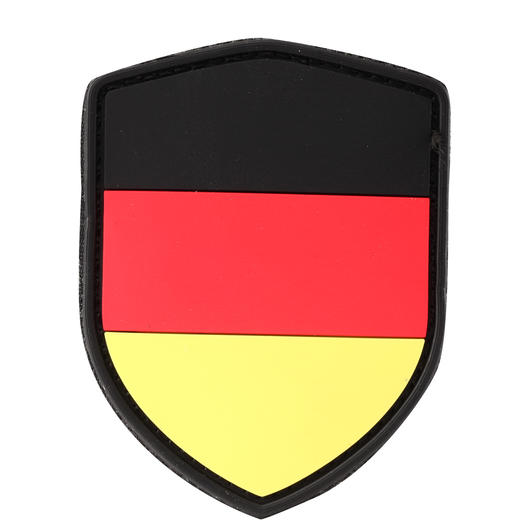 101 INC 3D Rubber Patch Schild Deutschland schwarz/rot/gold
