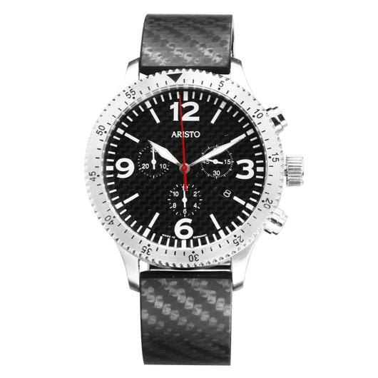 Aristo Uhr Chronograph 7H76 Carbon