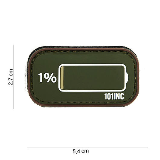 101 INC. 3D Rubber Patch How about oliv/braun