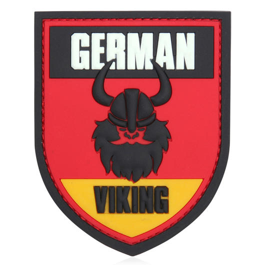 3D Rubber Patch mit Klettflche German Viking fullcolor
