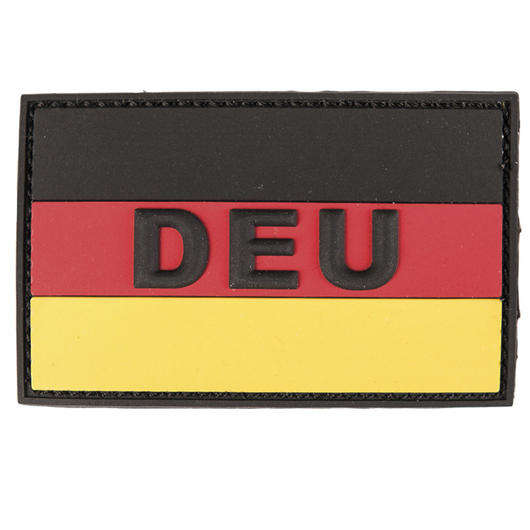 3D Rubber Patch Deutschlandflagge DEU groß