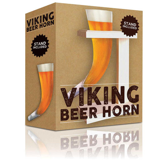 Wikinger Bier Horn 0,5 Liter inkl. Stnder Bild 2