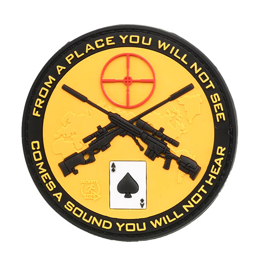 JTG 3D Rubber Patch mit Klettflche Sniper orange/schwarz