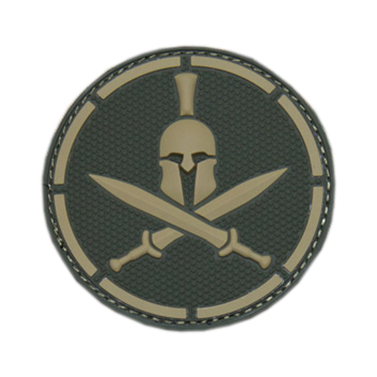 Mil-Spec Monkey 3D Rubber Patch mit Klettflche Spartan Helmet multicam